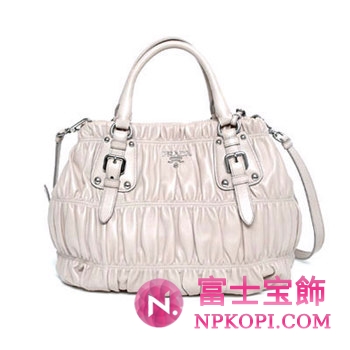 プラダ（PRADA）NAPPA GAUFRE`　レディース2wayトートバッグ　ライトグレー　BN1789-QRD-D32 